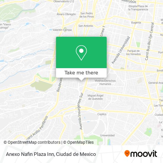 Anexo Nafin Plaza Inn map