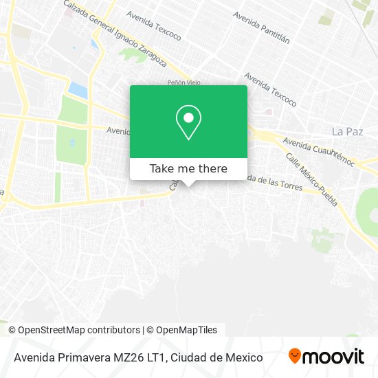 Avenida Primavera MZ26 LT1 map