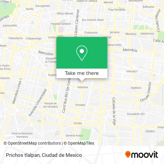 Prichos tlalpan map