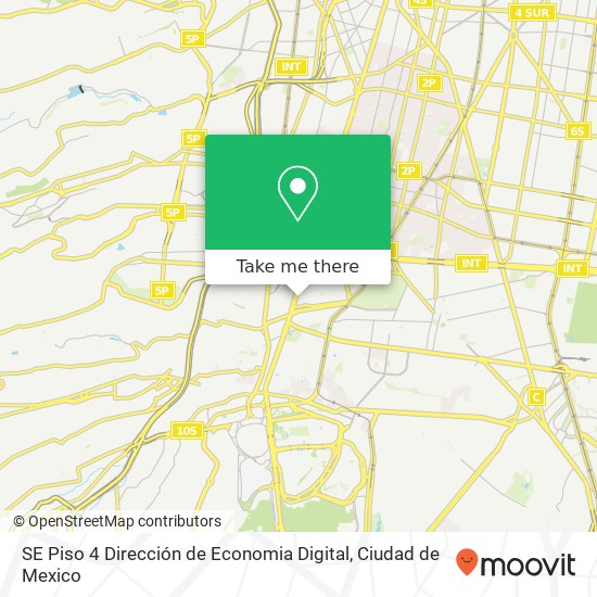 Mapa de SE Piso 4 Dirección de Economia Digital