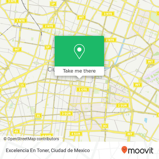 Excelencia En Toner map