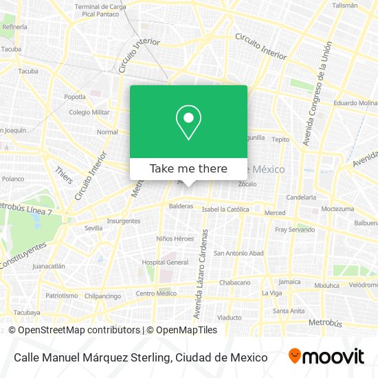 Calle Manuel Márquez Sterling map