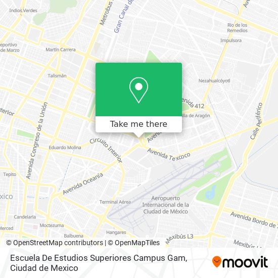 Escuela De Estudios Superiores Campus Gam map