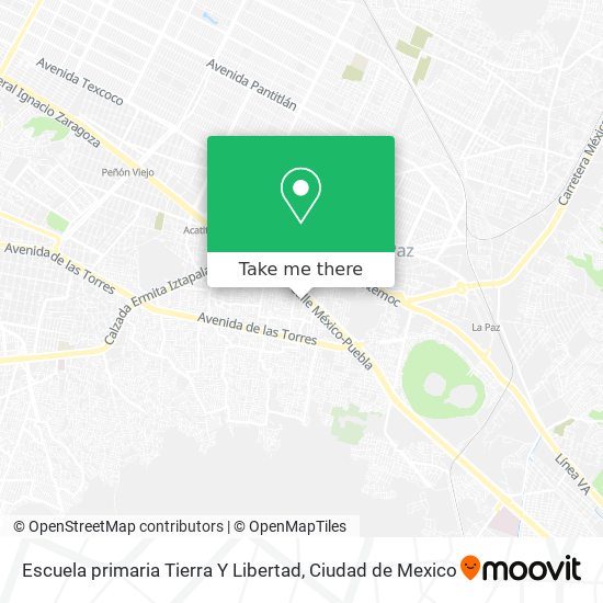 Mapa de Escuela primaria Tierra Y Libertad