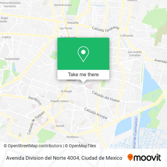 Avenida Division del Norte 4004 map
