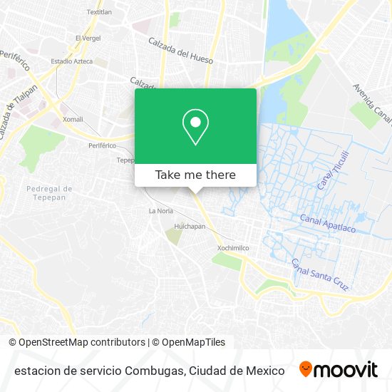 estacion de servicio Combugas map