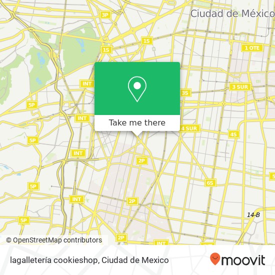 Mapa de lagalletería cookieshop