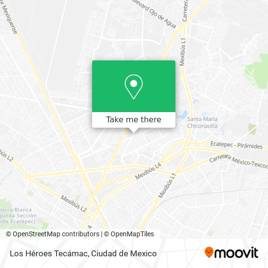 Mapa de Los Héroes Tecámac