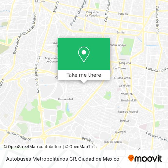 Autobuses Metropolitanos GR map