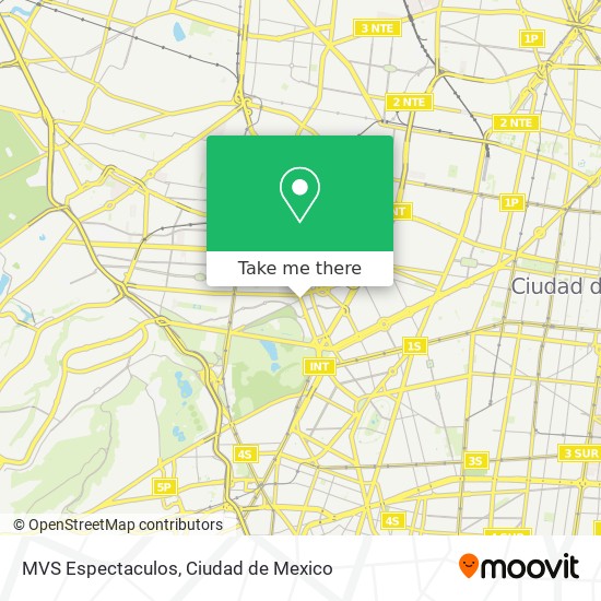 MVS Espectaculos map