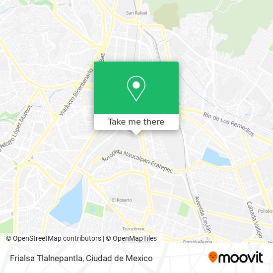 Frialsa Tlalnepantla map