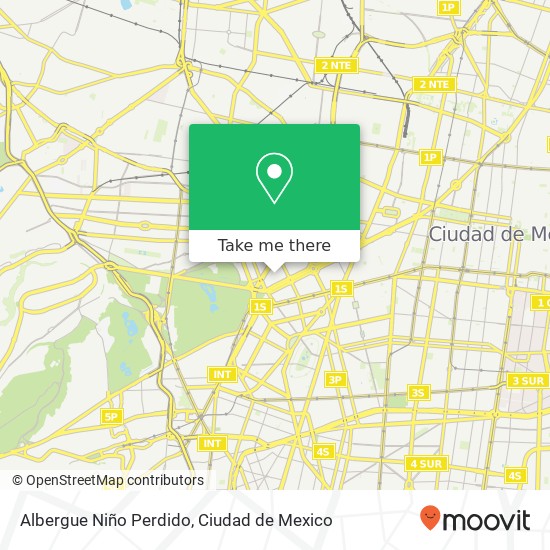Albergue Niño Perdido map