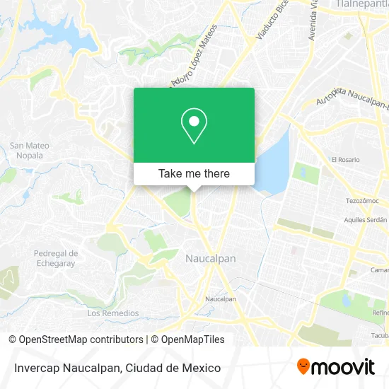 Invercap Naucalpan map