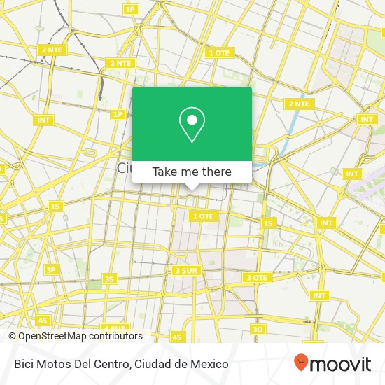 Mapa de Bici Motos Del Centro