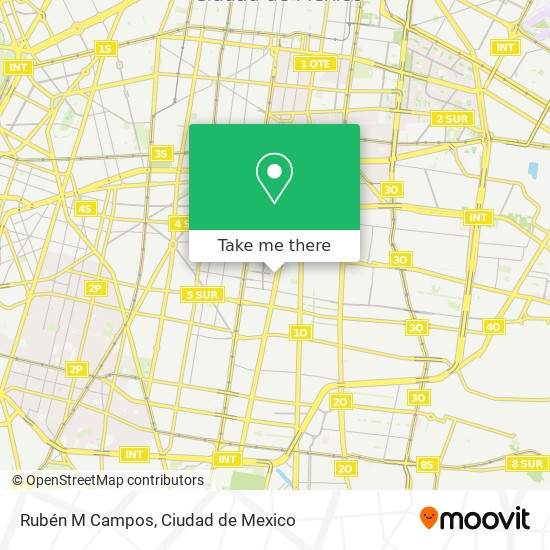 Mapa de Rubén M Campos