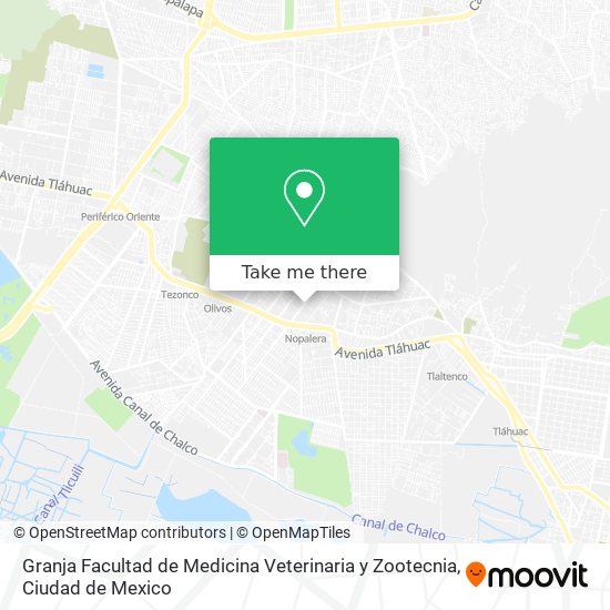 Mapa de Granja Facultad de Medicina Veterinaria y Zootecnia