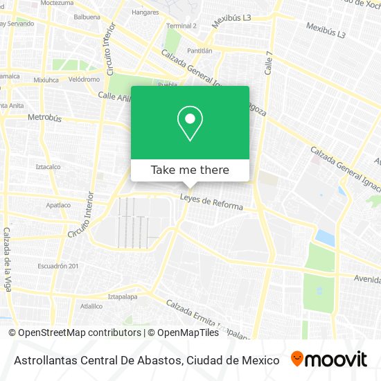 Astrollantas Central De Abastos map