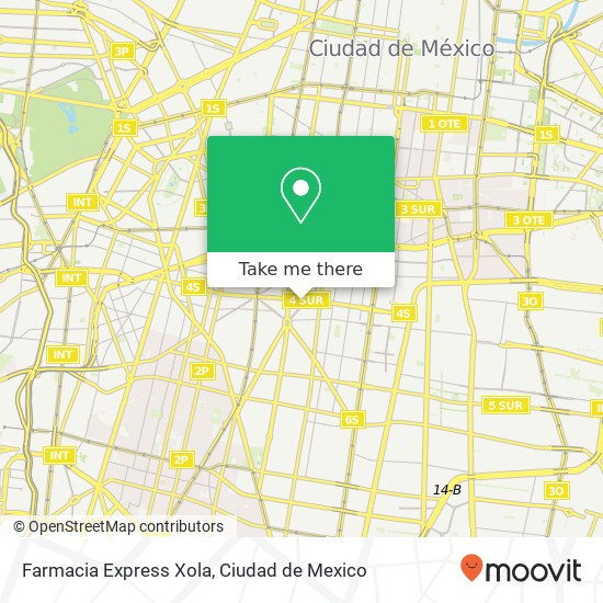 Farmacia Express Xola map