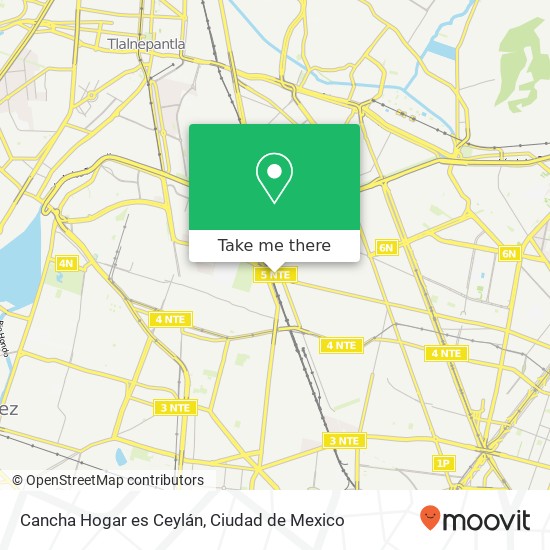 Cancha Hogar es Ceylán map