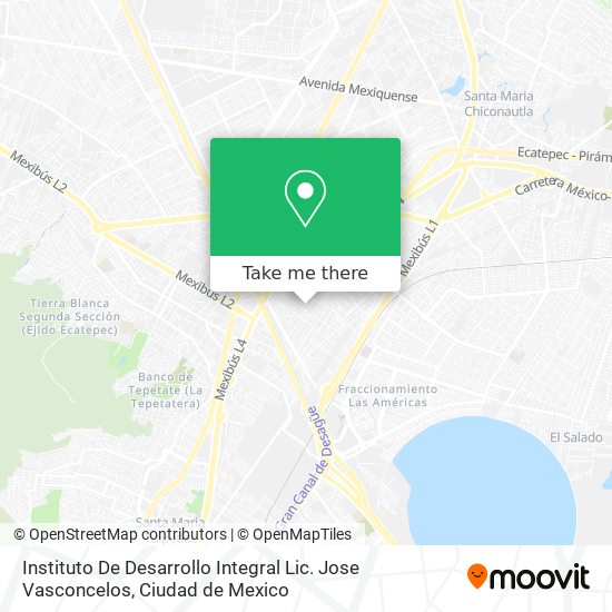 Mapa de Instituto De Desarrollo Integral Lic. Jose Vasconcelos