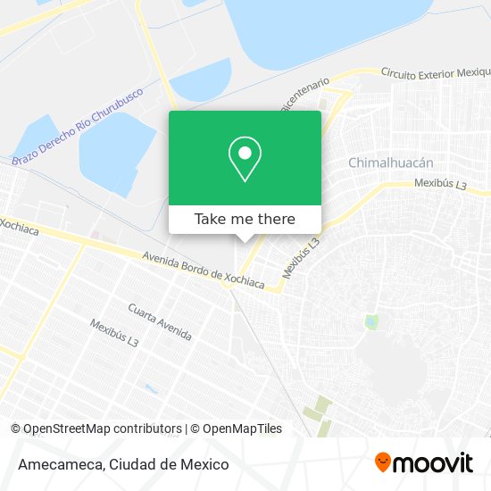 Mapa de Amecameca