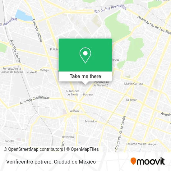 Verificentro potrero map
