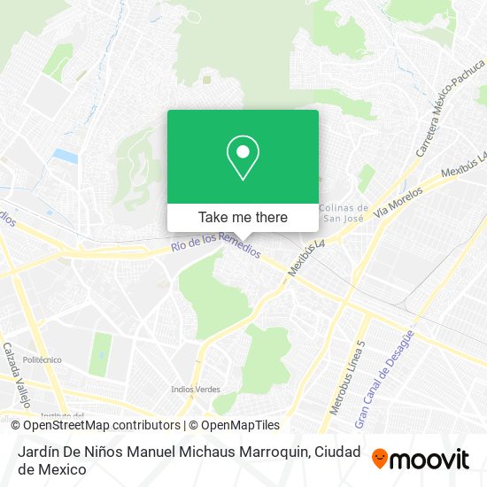 Mapa de Jardín De Niños Manuel Michaus Marroquin
