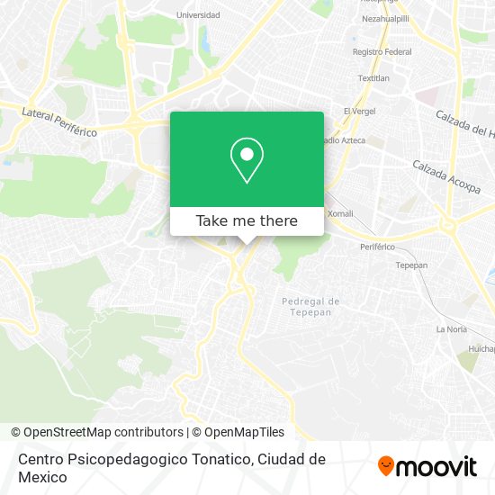 Centro Psicopedagogico Tonatico map