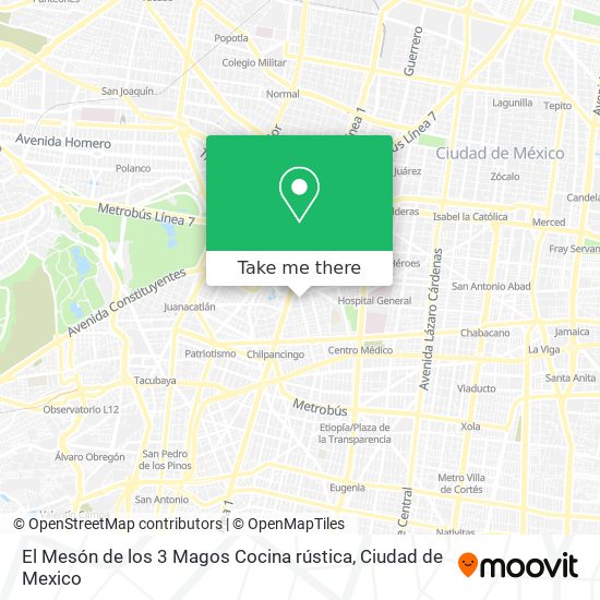 El Mesón de los 3 Magos Cocina rústica map