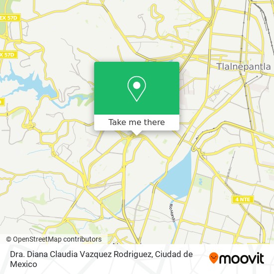 Dra. Diana Claudia Vazquez Rodriguez map