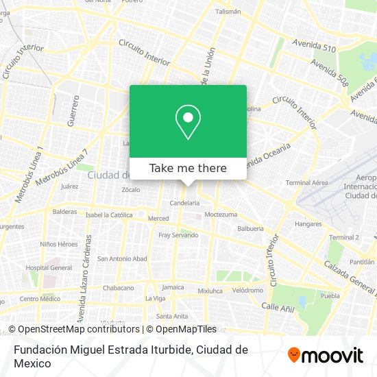 Mapa de Fundación Miguel Estrada Iturbide