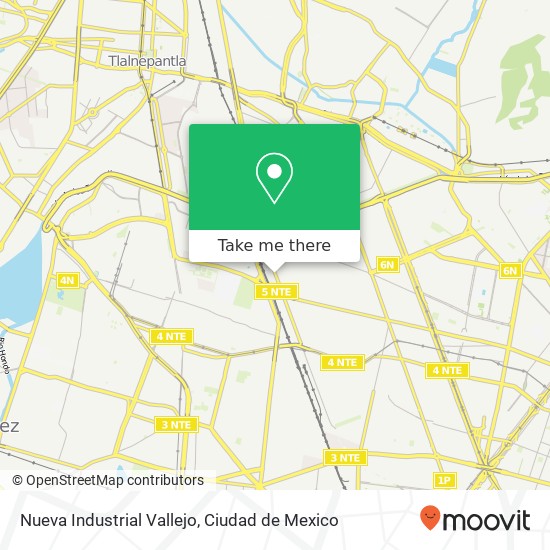 Nueva Industrial Vallejo map