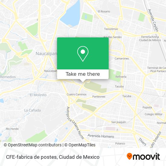 CFE-fabrica de postes map