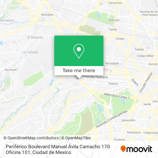 Periférico Boulevard Manuel Ávila Camacho 170 Oficina 101 map