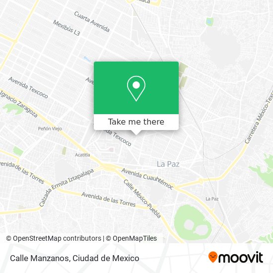 Mapa de Calle Manzanos