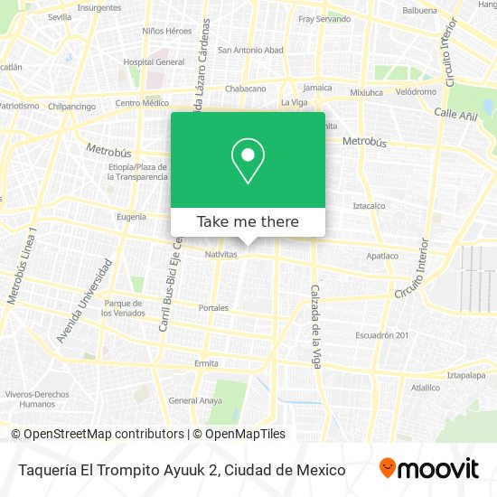 Taquería El Trompito Ayuuk 2 map