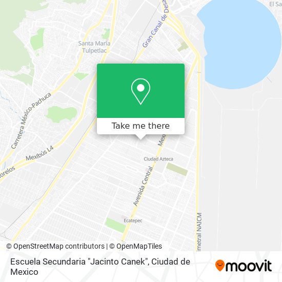 Mapa de Escuela Secundaria "Jacinto Canek"