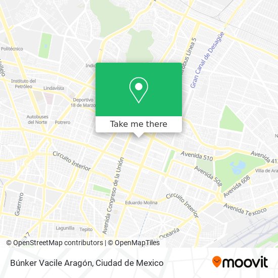 Búnker Vacile Aragón map