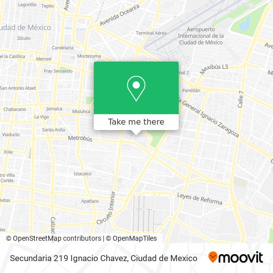 Secundaria 219 Ignacio Chavez map