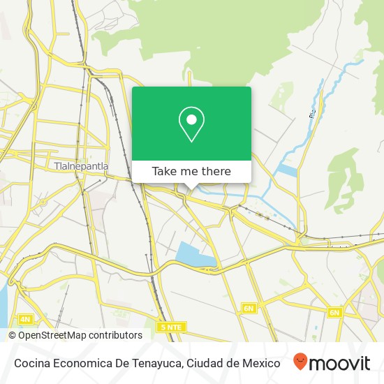 Mapa de Cocina Economica De Tenayuca