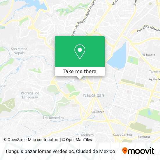 tianguis bazar lomas verdes ac map