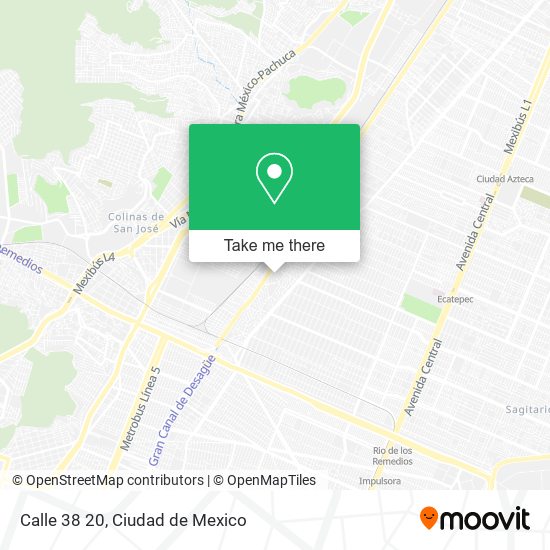 Calle 38 20 map