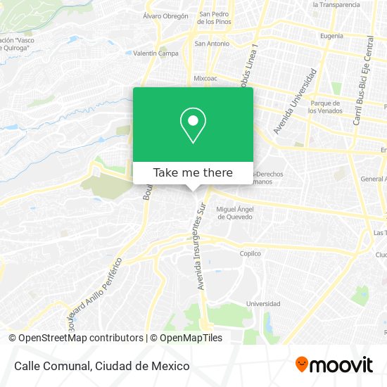 Calle Comunal map