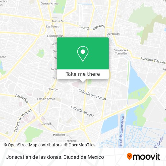 Mapa de Jonacatlan de las donas