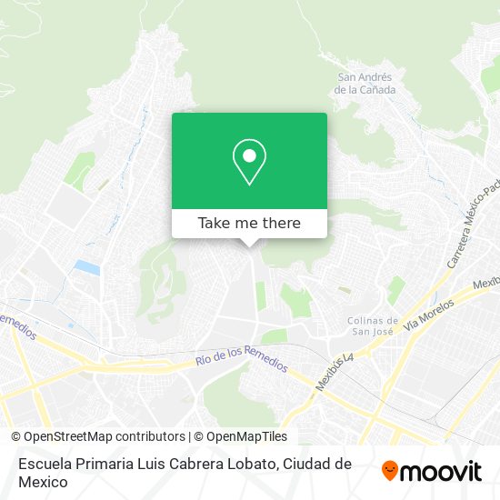 Escuela Primaria Luis Cabrera Lobato map