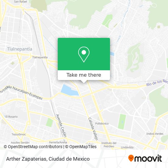 Arther Zapaterias map