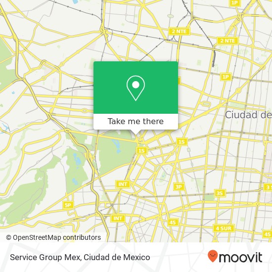 Service Group Mex map