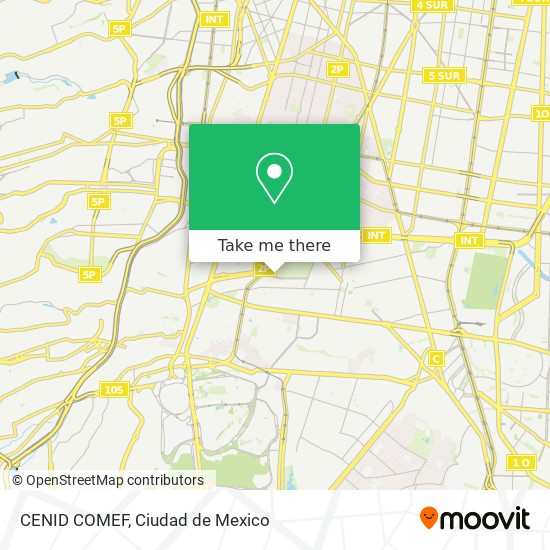CENID COMEF map