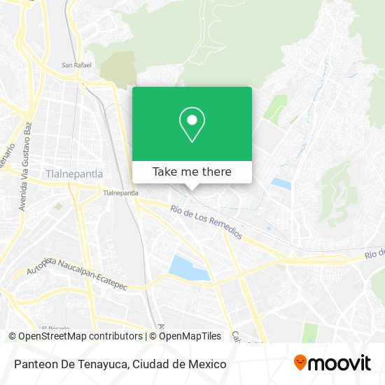 Panteon De Tenayuca map