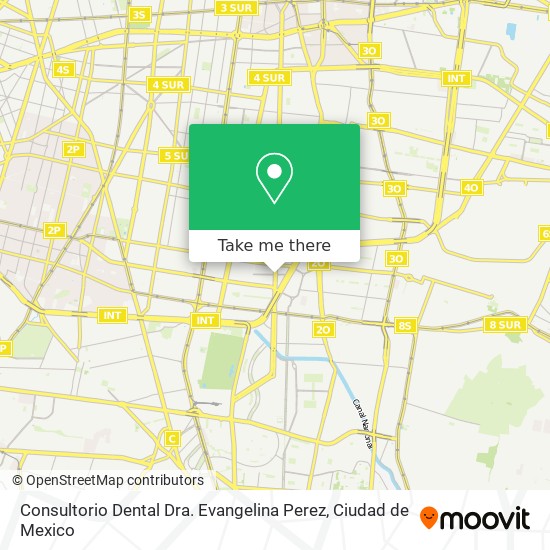 Consultorio Dental Dra. Evangelina Perez map